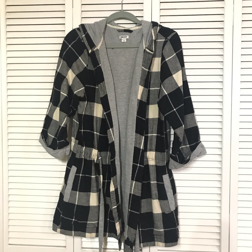 DKNY Plaid Flannel Jacket